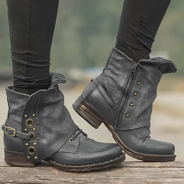 Bequeme Vintage-Stiefeletten für Damen